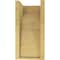 Ekena Millwork 7"W x 7"D x 14"H Wide Monterey Rough Cedar Woodgrain TimberThane Corbel, Primed Tan CORUR07X07X14MONRCPR - alternate 4